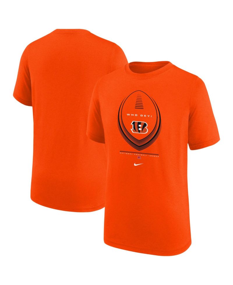 Big Boys and Girls Orange Cincinnati Bengals Icon Legend Dri-FIT T-Shirt