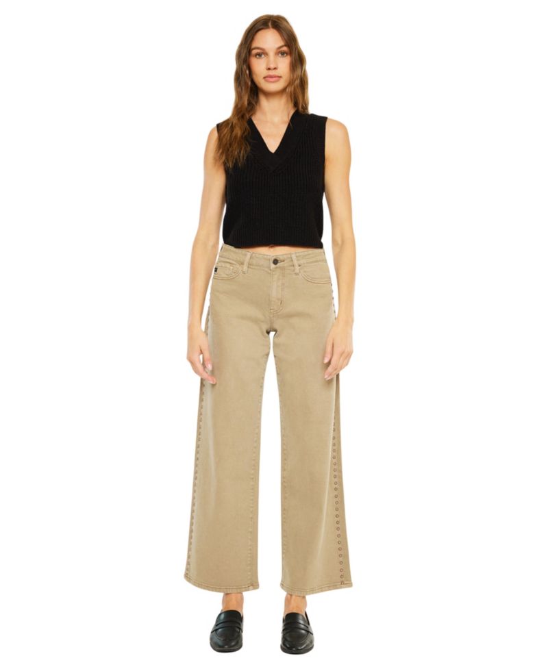 Women's Ellie Mid Rise Wide Leg Jeans
