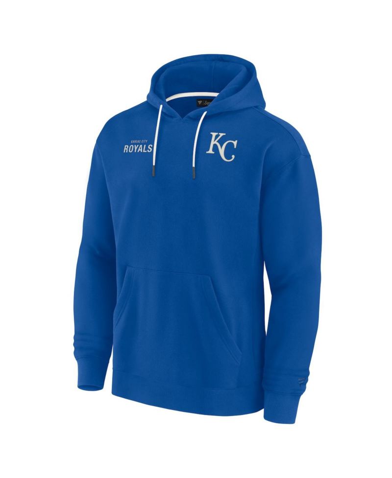 Men's and Women's Royal Kansas City Royals Super Soft Fleece Pullover Hoodie