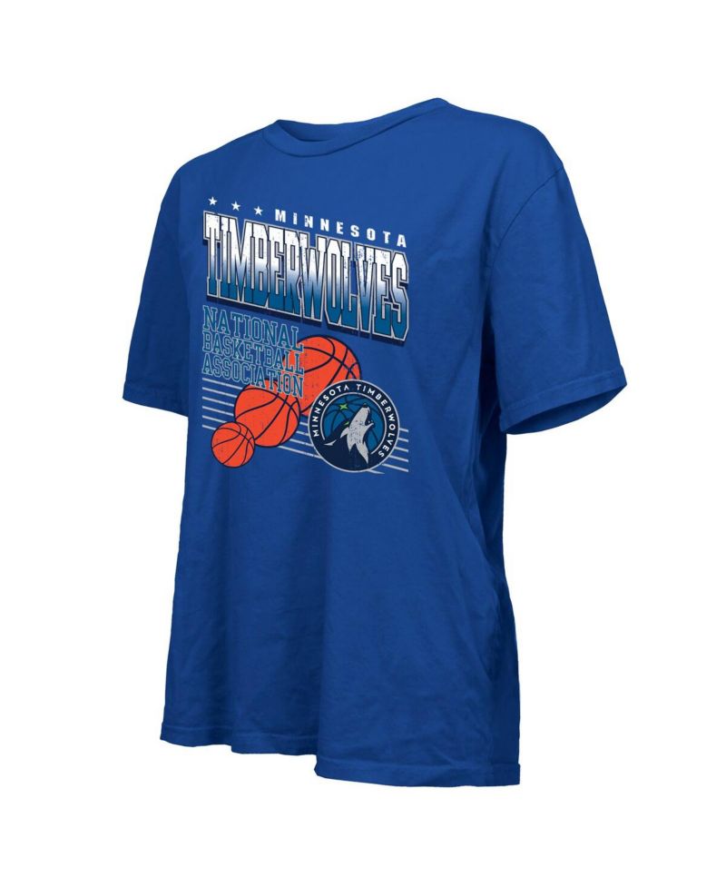 Women's Royal Minnesota Timberwolves Oversized T-Shirt
