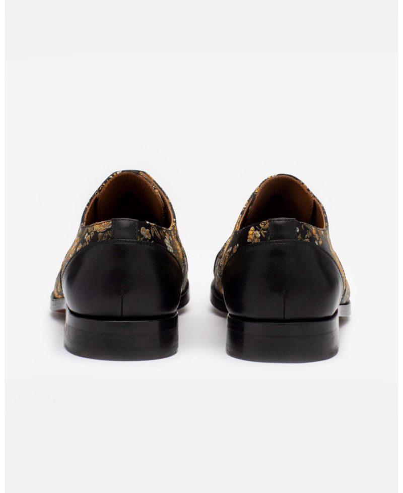 Men's Jack Handcrafted Leather, Velvet and Wool Dress Shoes