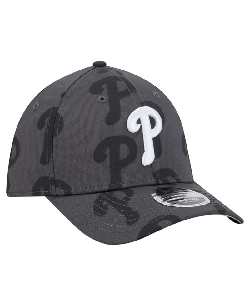Men's Gray Philadelphia Phillies Halftone 39THIRTY Flex Hat