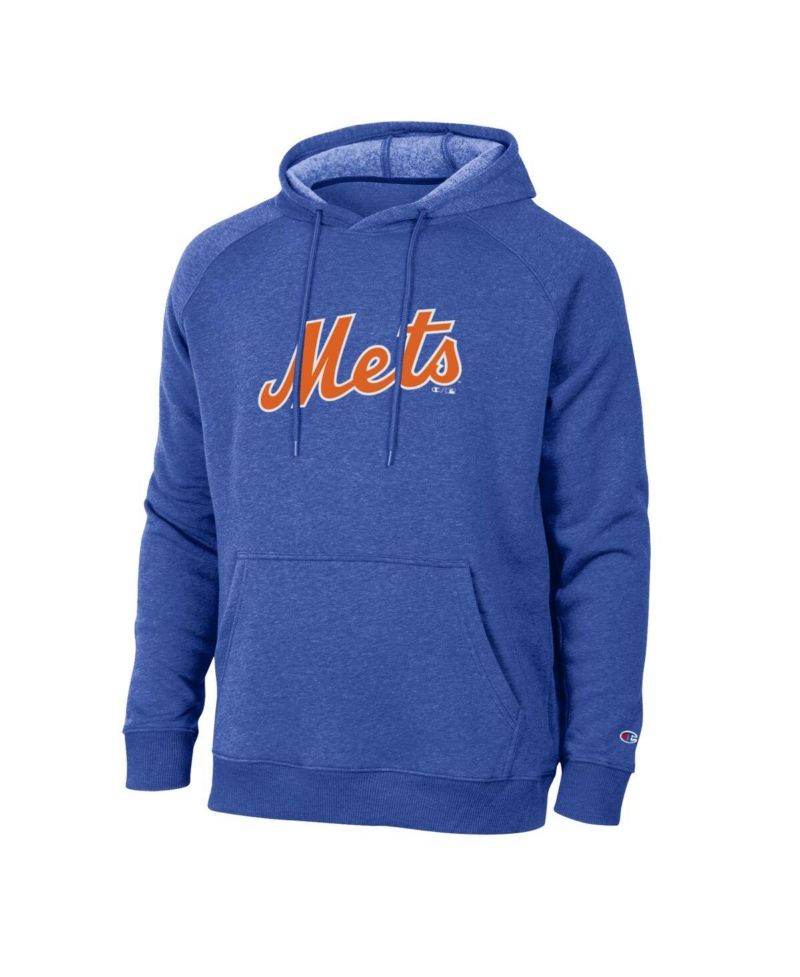 Men's Royal New York Mets Triumph Tri-Blend Raglan Hoodie