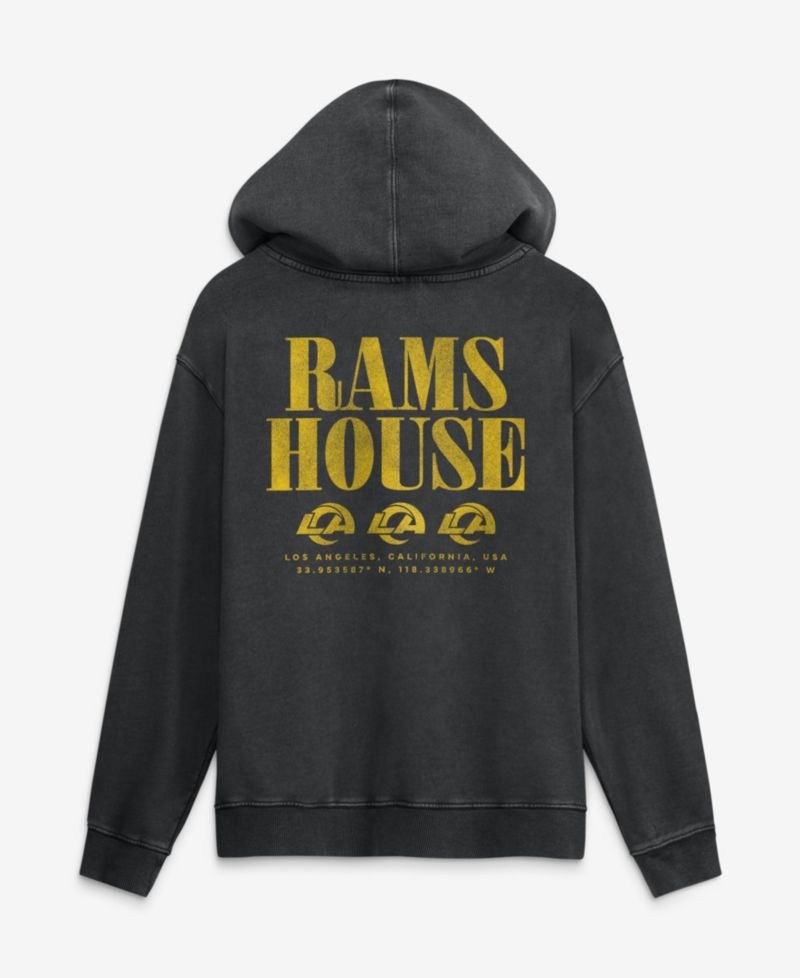 Men's Black Los Angeles Rams Relaxed Intense Rivalry French Terry Hoodie