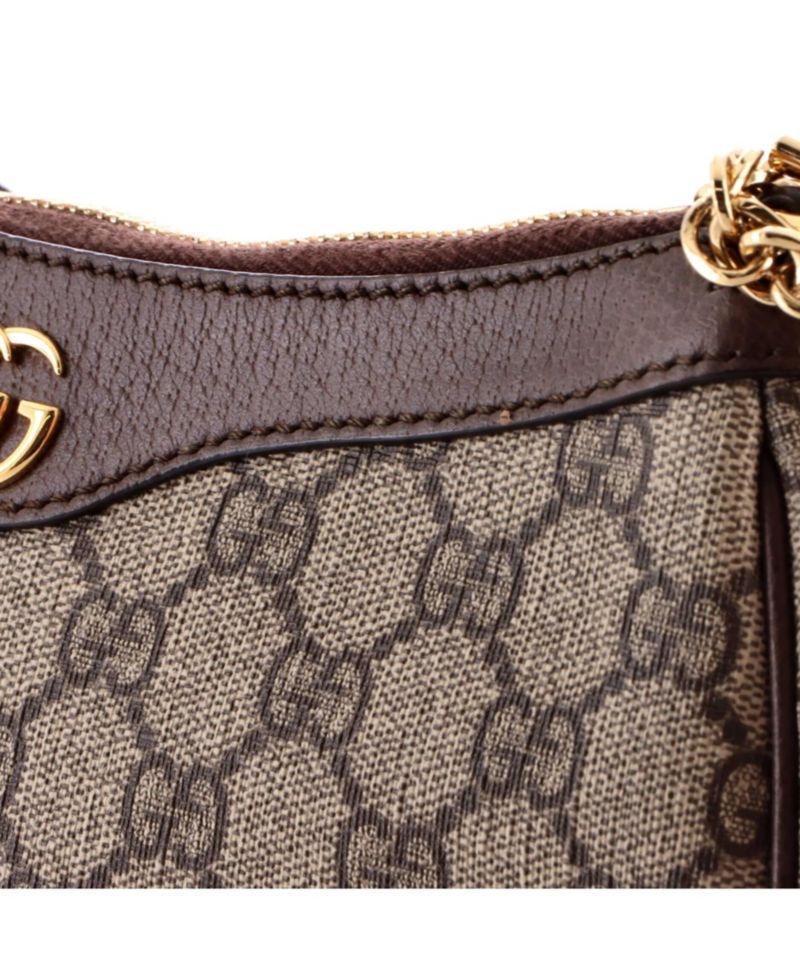 Small Ophidia Charm Shoulder Bag GG Coated Canvas