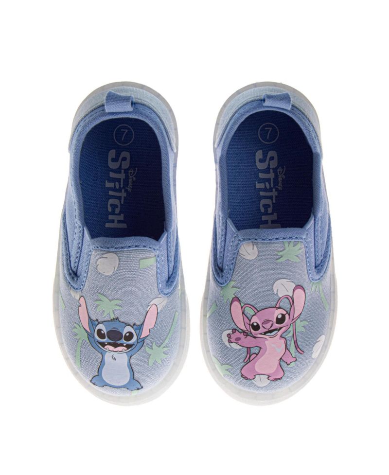 Big Girls Lilo and Stitch Girls Shoes, Girls Slip- On, Canvas Shoes - Kids Loafers