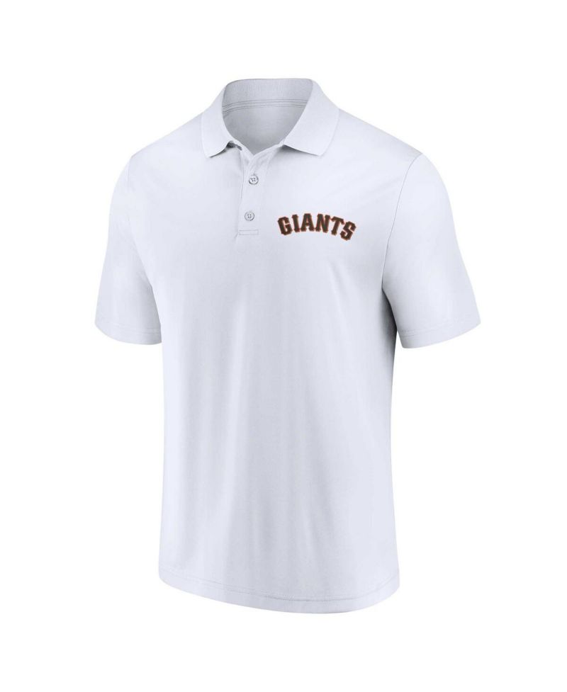 Men's Black, White San Francisco Giants Two-Pack Logo Lockup Polo Shirt Set