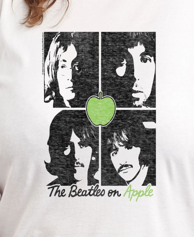 Plus Size The Beatles Apple Graphic Pullover T-shirt