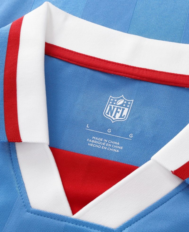 Big Boys and Girls Light Blue Tennessee Titans Football x Football V-Neck Fan Jersey