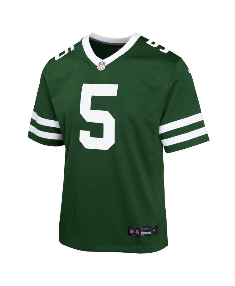 Nike Big Boys and Girls Garrett Wilson Legacy Green New York Jets Game Jersey