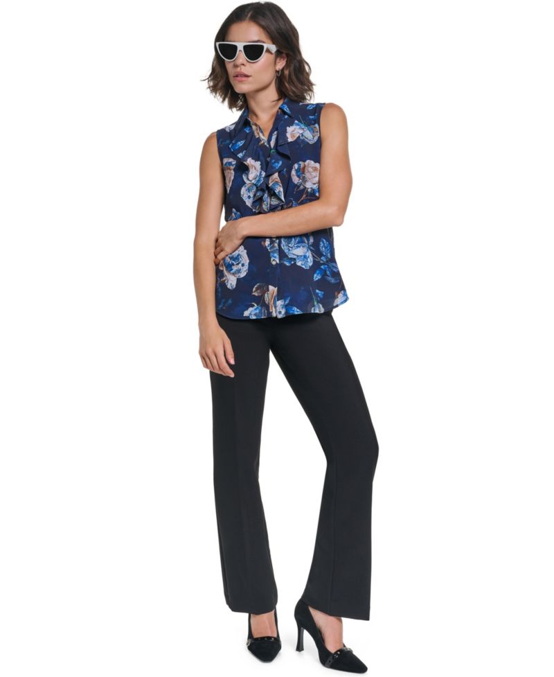 Women's Sleeveless V-Neck Blouse