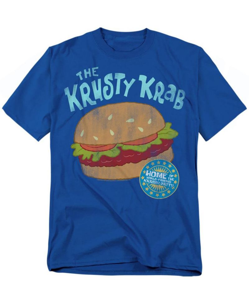 Men's Krusty Krab Graphic Crewneck Classic-Fit T-Shirt