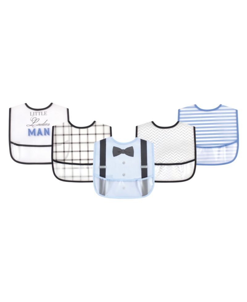 Treasure Durable PEVA Spill-Protection Bibs