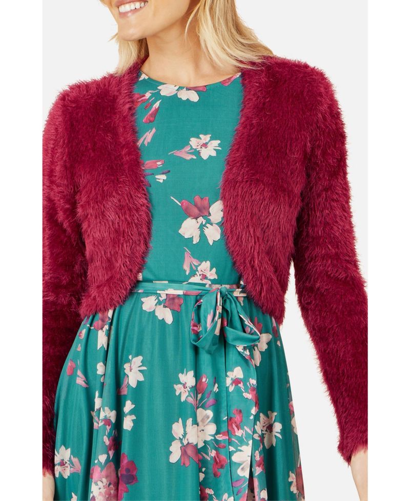 Women's Eyelash Knit Bolero
