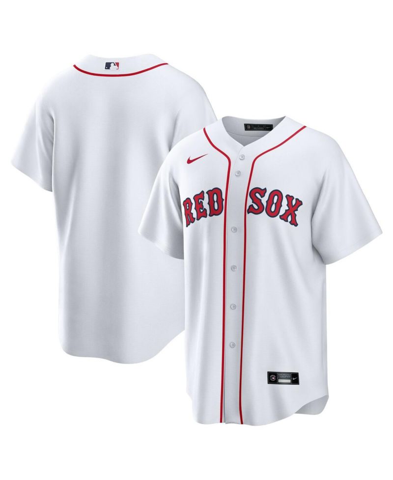 Men's White Boston Red Sox Home Big & Tall Replica Jersey