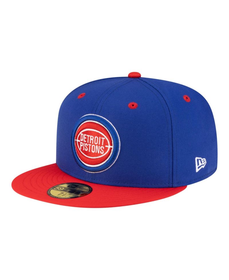 Men's Blue/Red Detroit Pistons 80s Throwback 59FIFTY Fitted Hat