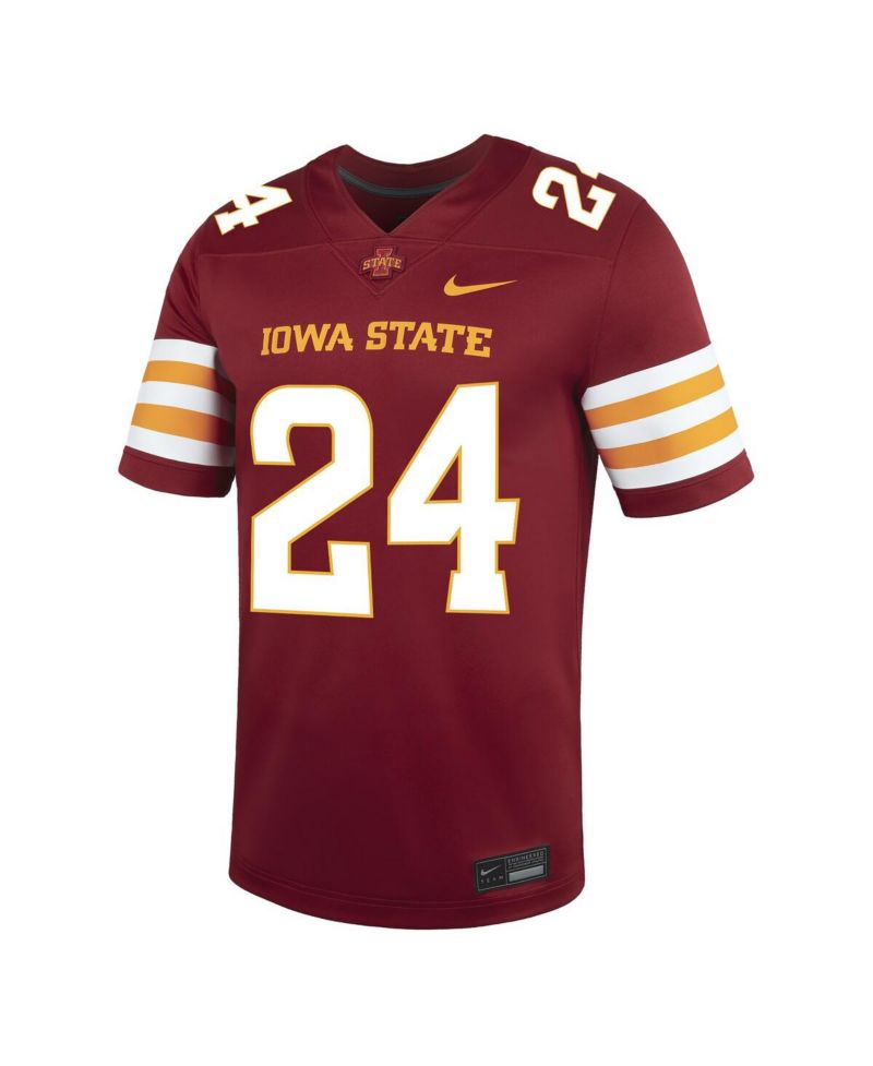 Men's 24 Cardinal Iowa State Cyclones Untouchable Replica Game Jersey