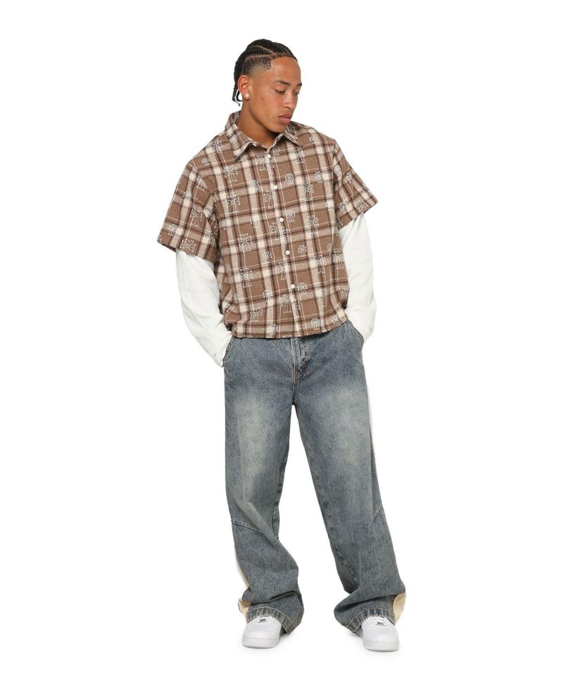 Men's Sanctuary Layered Button Up Shirt