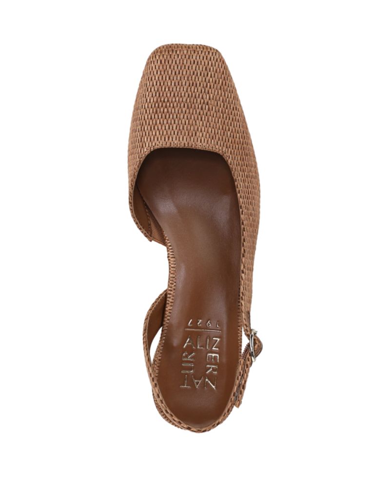 Women's Jayla Mid-Heel Square Toe Slingback Pumps