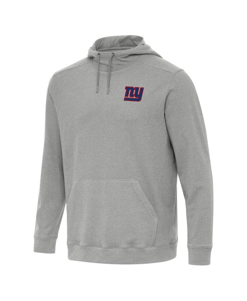 Men's Heather Gray New York Giants Cloud Pullover Hoodie