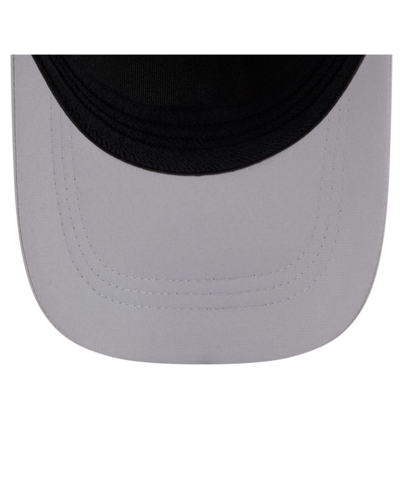 Men's Gray New York Mets Patch 39THIRTY A-Frame M-Crown Perforated Flex Hat