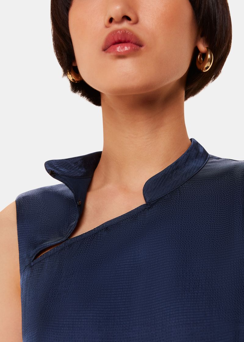 Women's Aria Satin Sleeveless Midi Dress