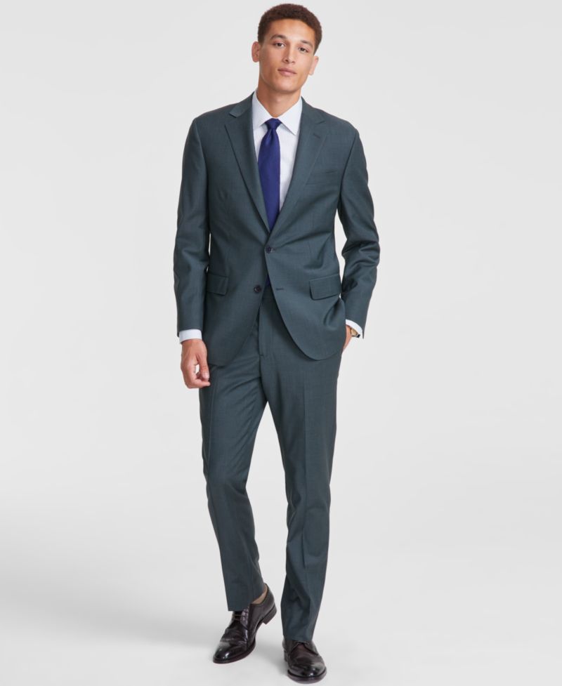 Men's Classic-Fit Wool Blend Suit Separates