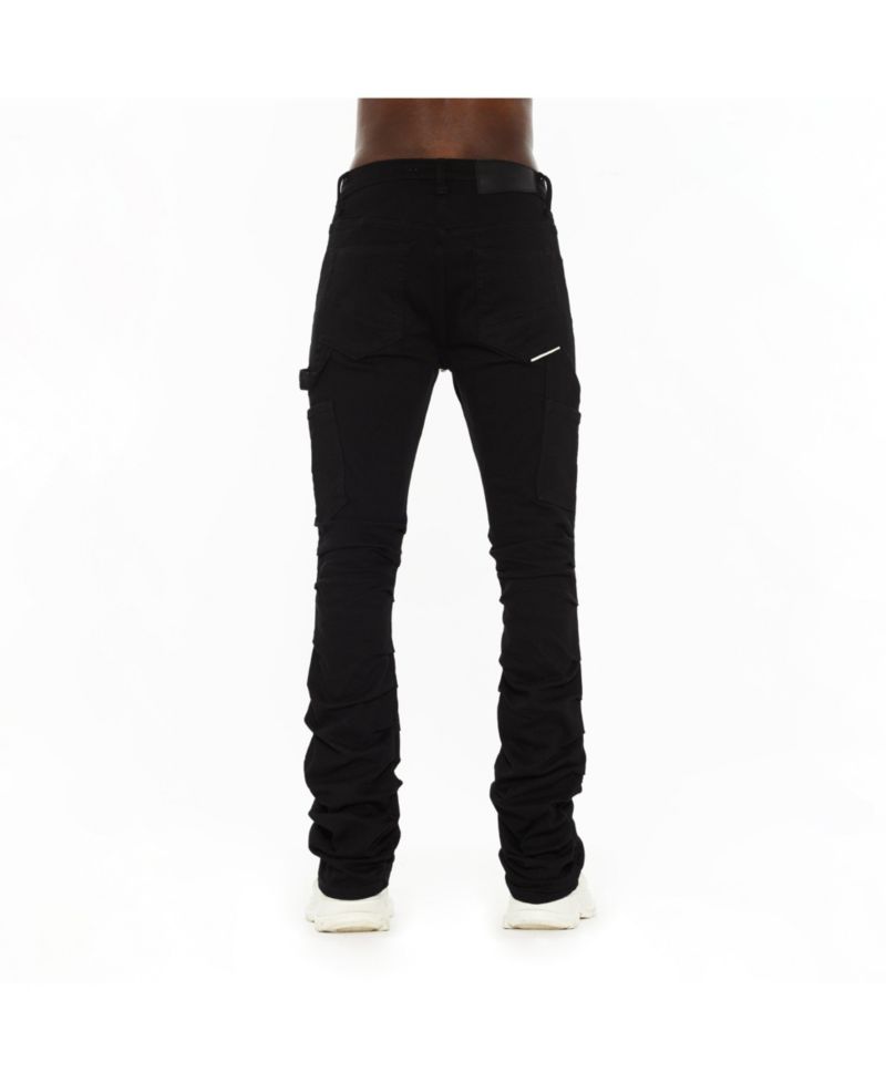 Men's Mars Loose-Fit Bootcut Cargo Denim Jeans