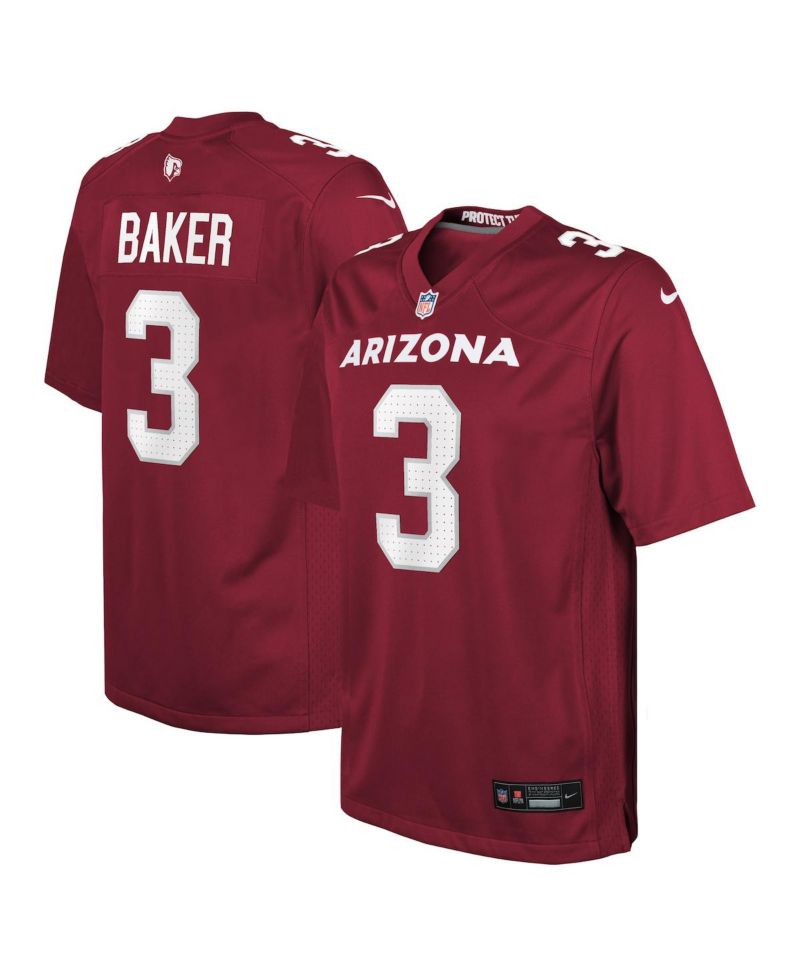 Big Boys and Girls Budda Baker Arizona Cardinals Game Player Jersey