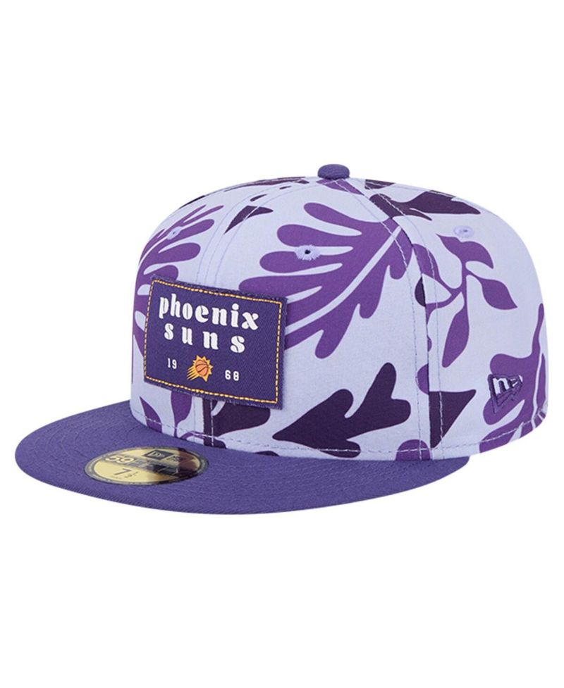 Men's Purple Phoenix Suns Palm Fronds 2-Tone 59FIFTY Fitted Hat
