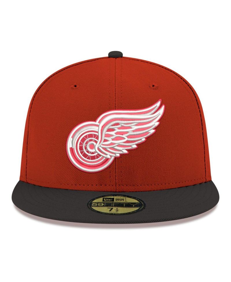 Men's Red Detroit Red Wings Core Logo Two-Tone 59FIFTY Fitted Hat