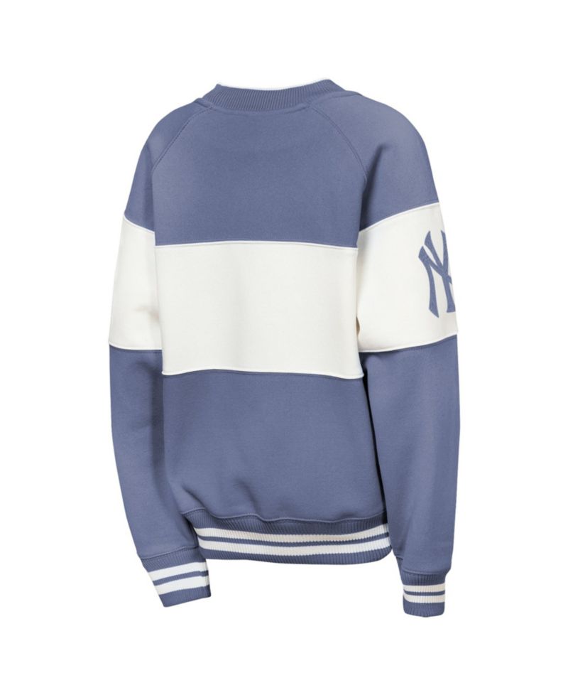 Big Boys and Girls Blue New York Yankees Ultimate Pastels on Base Sweatshirt
