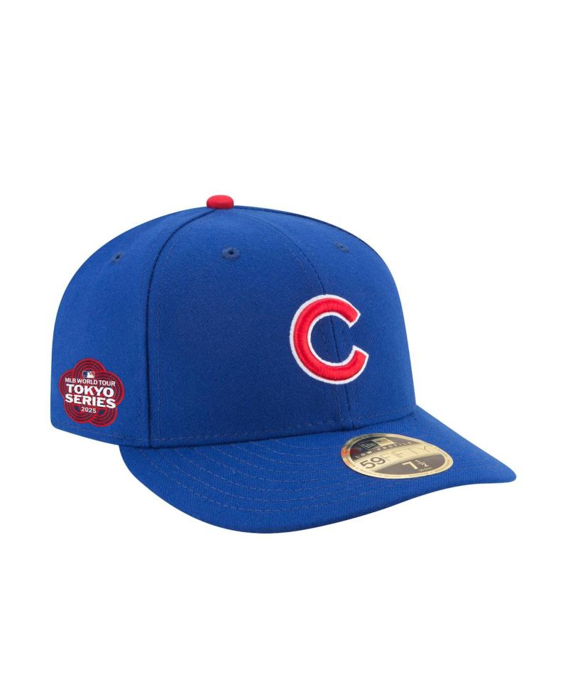 Men's Royal Chicago Cubs 2025 MLB World Tour: Tokyo Series Side Patch Low Profile 59Fifty Fitted Hat