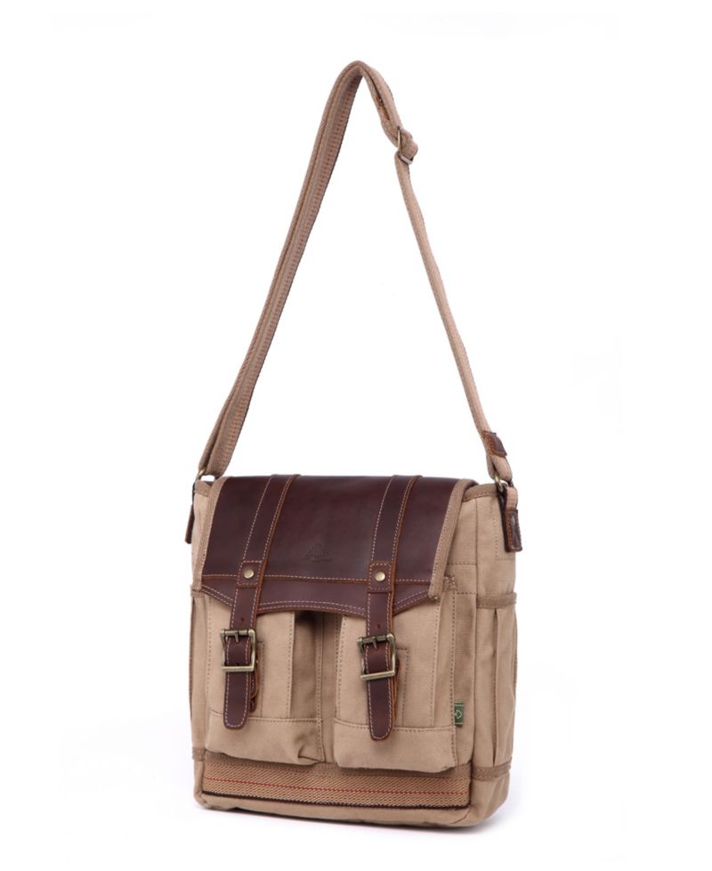 Turtle Ridge 4-Pocket Canvas Crossbody Bag