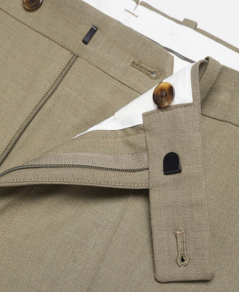 Men's Stretch Fabric Slim-Fit Suit Pants