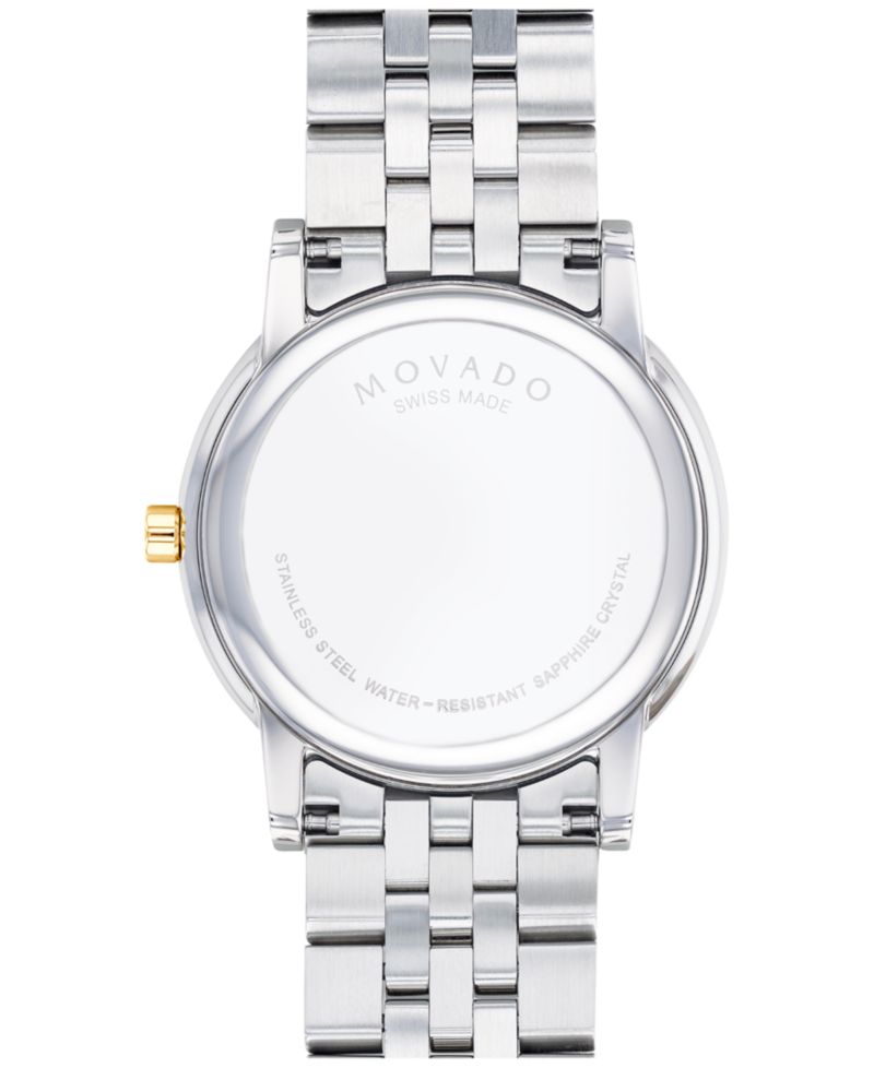 Men's Swiss Museum Classic Two-Tone PVD Stainless Steel Bracelet Watch 40mm