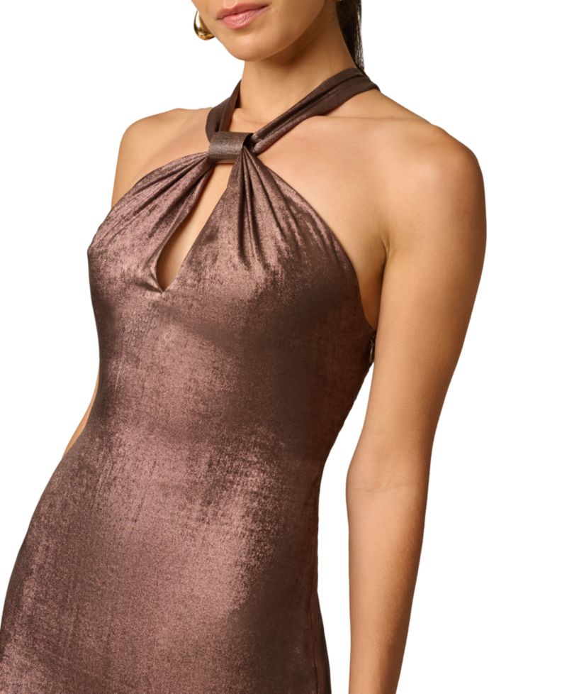Women's Foiled Chiffon Long Dress