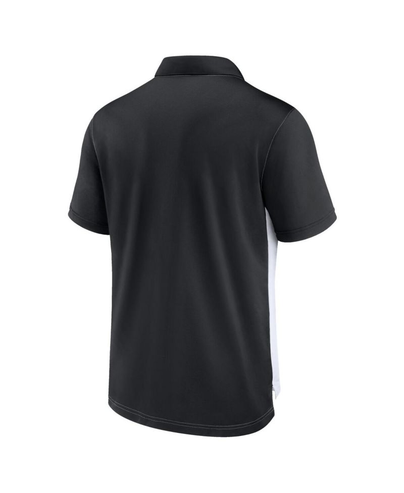 Men's White/Black Arizona Cardinals Rewind Pique Polo Shirt