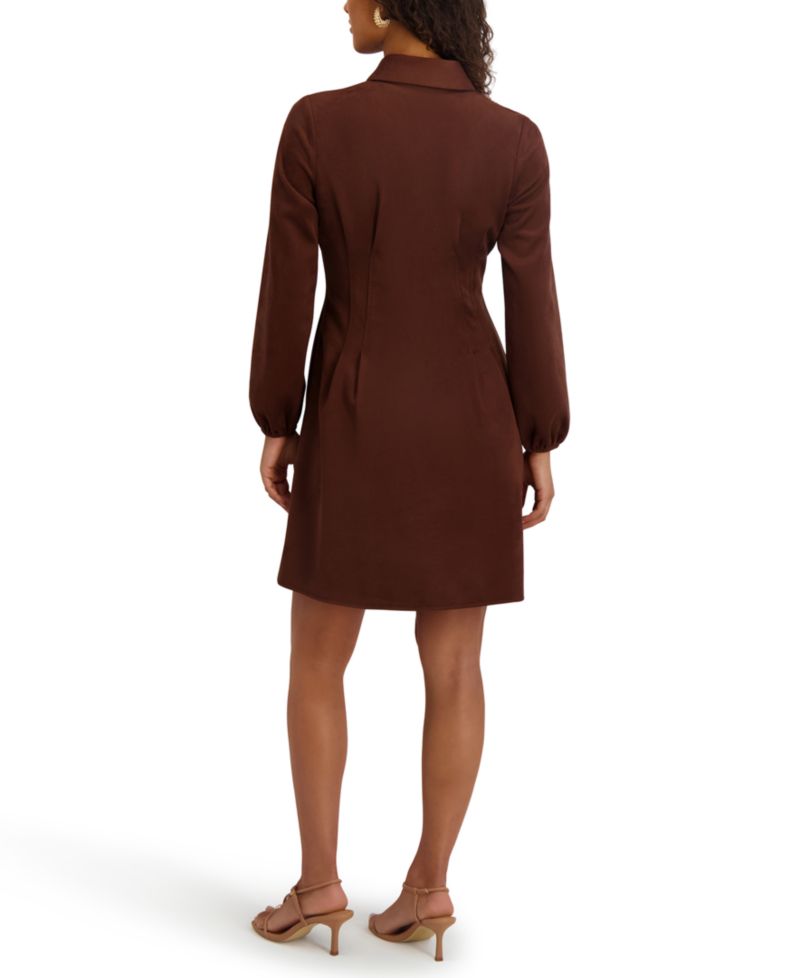 Women's Collared Long-Sleeve Dress