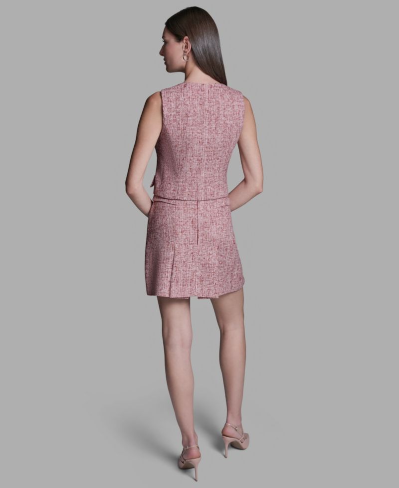 Women's Square Neck Double Breasted Vest