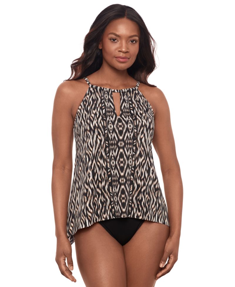 Women's Topkapi Keyhole Printed Tankini Top