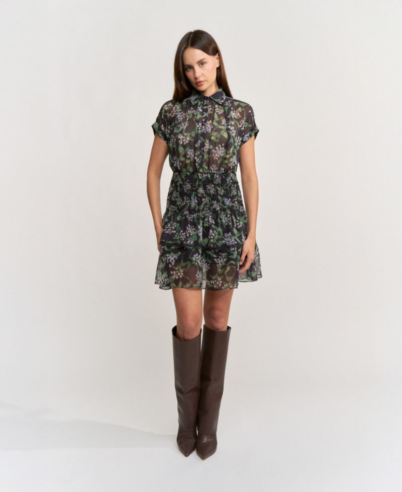 Women's Lindsey Collared Button-Front Mini Dress