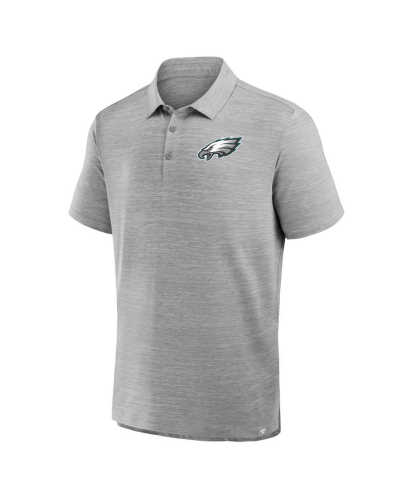 Men's Heather Gray Philadelphia Eagles Clutch Polo Shirt