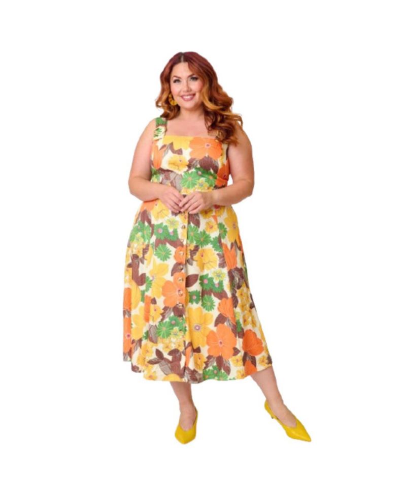 Plus Size Picnic Perfect Midi Dress