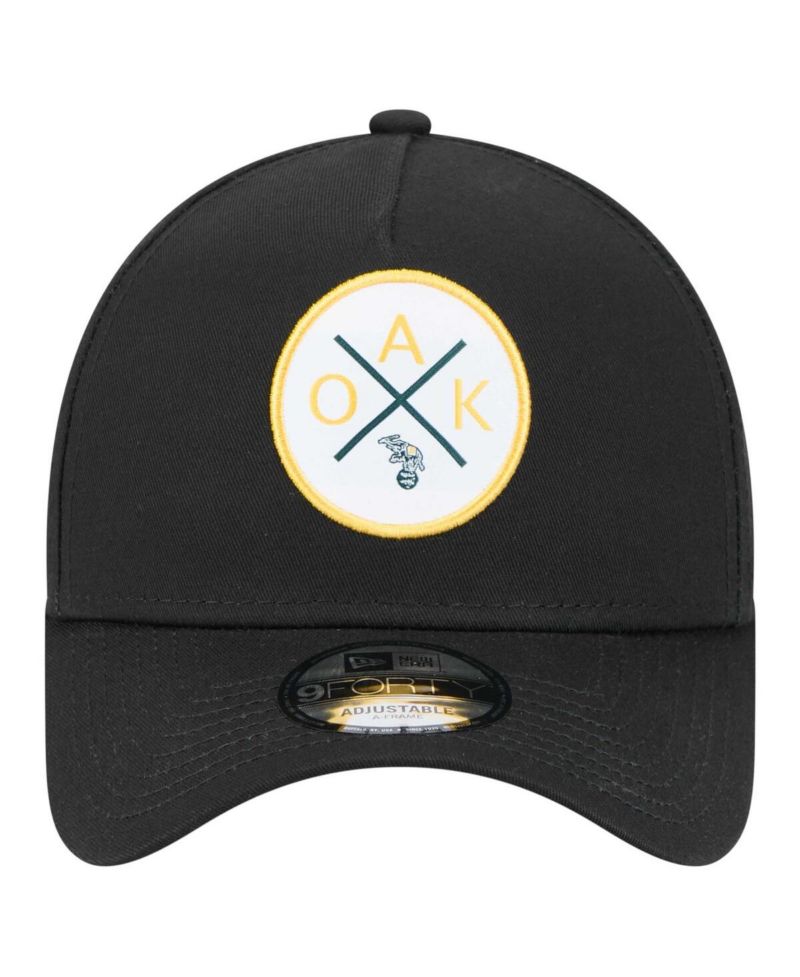Men's Black Oakland Athletics 9FORTY A-Frame Adjustable Hat