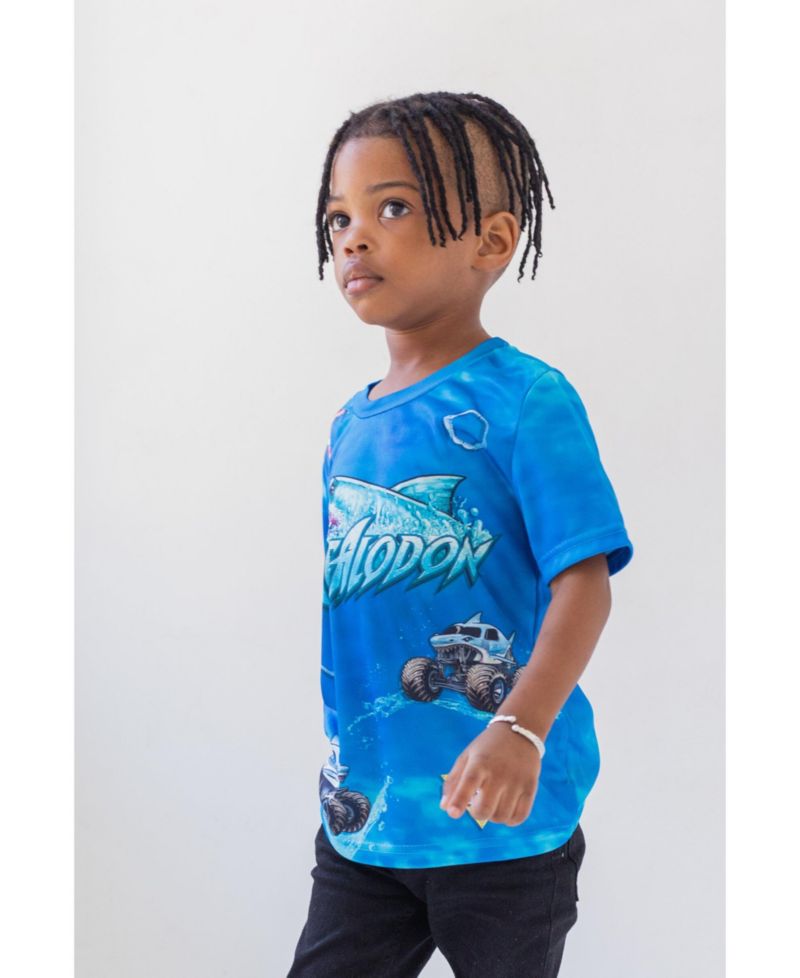 Grave Digger El Toro Loco Mohawk Warrior Maximum Destruction Monster Truck T-Shirt Toddler| Child Boys
