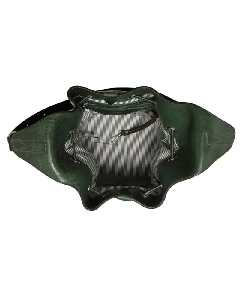 Lily Large Leather Shoulder Bucket Bag