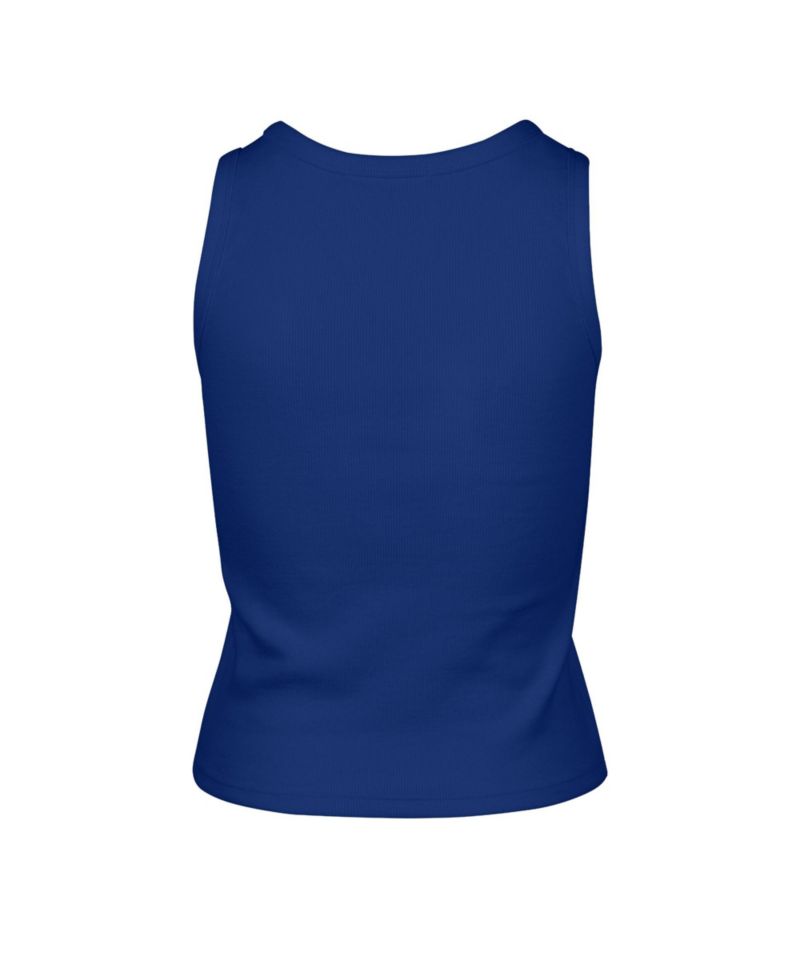 Women's Buffalo Bills Cropped Ribbed Cotton-Blend Tank Top