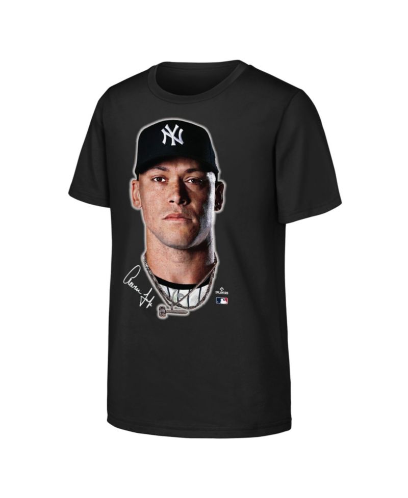 Big Boys and Girls Aaron Judge Black New York Yankees Headliner T-Shirt