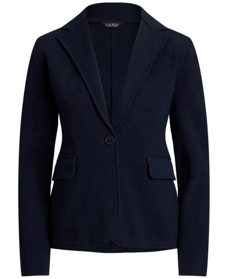 Petite Cotton-Blend Sweater Blazer